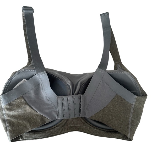 Nike Dri-Fit High Impact Sports Bra Gray Women's 34E - Picture 2 of 5